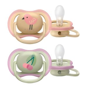 پستانک اونت اولترا ایر تکی 0 تا 6 ماه avent ultra air پرنده آلبالو